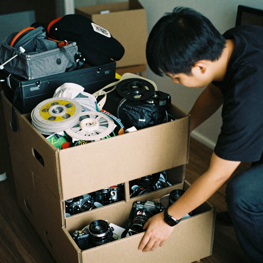 Professional moving truck service illustration